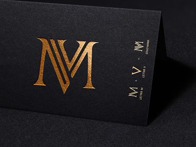 Brand Identity - MV Lettering Logo creative letter mv logo logo vector monogram symbol text type