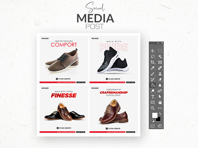 Shoes Social Media Post Design Bundle for Richkid