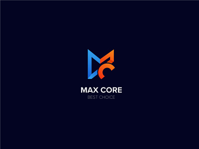 MAX CORE "MC" Letter Mark Logo