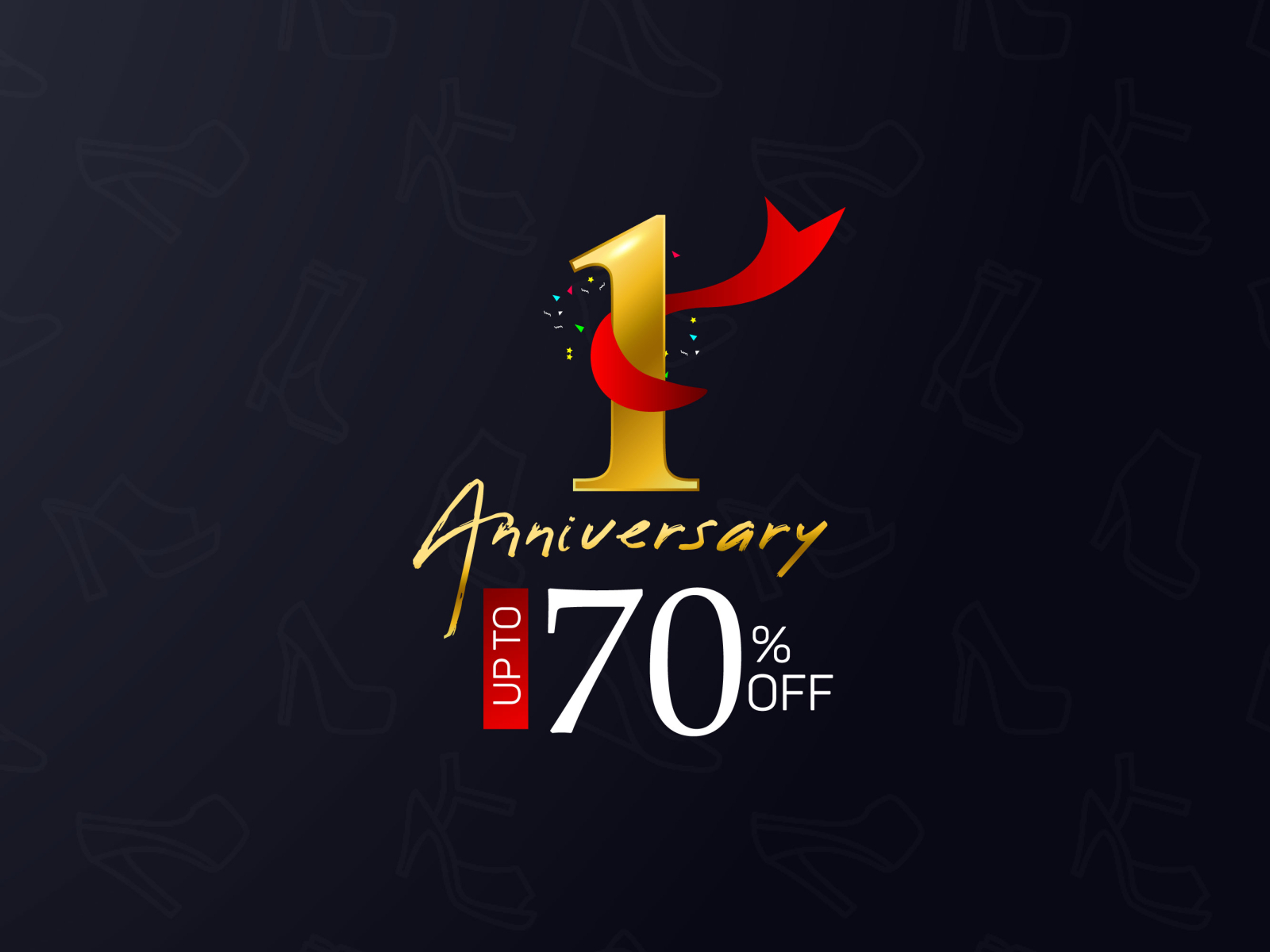 1st Anniversary Logo Design Golden Number Stock Vector (Royalty Free)  2263817941 | Shutterstock