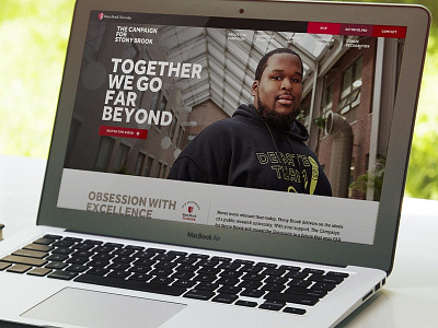 Campaign for Stony Brook University Website campaign college higher ed layout university web website