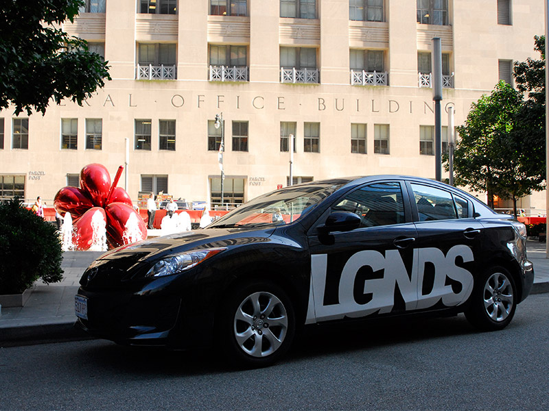 LGNDS Car Vinyl wrap vinyl vehicle car logo brand lgnds