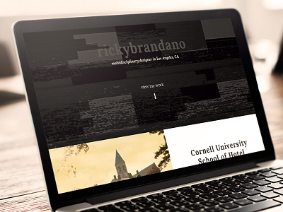 RickyBrandano.com now live! digital layout personal personal website portfolio web design website