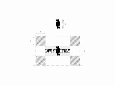 Lovin'Italy cards construction first food identity invite italy logo love welcome