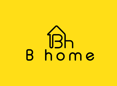B home B safe art branding design flat graphic design illustrator logo minimal typography vector