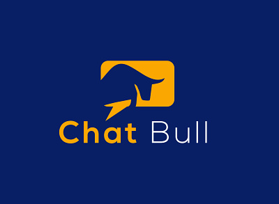 Chat bull art branding design flat graphic design illustrator logo minimal typography vector