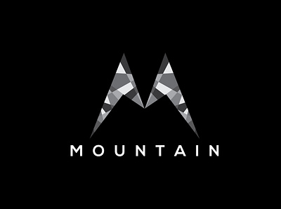 Mountain 🗻 art branding design flat graphic design illustrator logo minimal typography vector