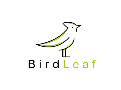 Bird leaf art branding design flat graphic design graphicdesign illustrator logo minimal typography vector