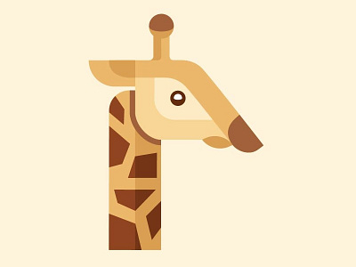 Giraffe Logo africa african brown giraffe graphic logo logos long neck shapes tan vector zoo