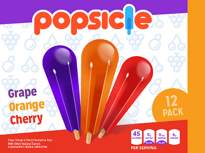 Popsicle Box box branding color fruit graphic packaging popsicle summer