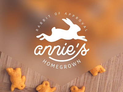 Annie's Homegrown Rebrand annies annies homegrown bunny homegrown logo orange organic rabbit rebrand vector