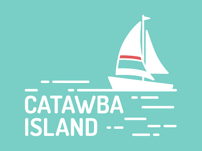 Catawba Island blue geofilter geometric lake lake erie red sailboat snapchat water