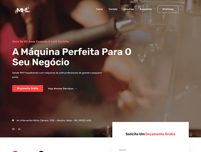 Coffee Machines website design barista coffee coffee machine espresso expresso figma webdesign website design