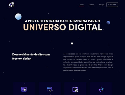 Digital Agency space theme digital agency elementor figma galactic web design webdesign websites wordpress