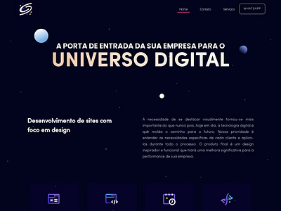 Digital Agency space theme