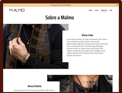 Sobre nós - Malmo branding design typography ui ux
