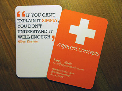 Adjacent Concepts Business Card business card