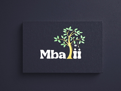 Mbalii logo 2 canvas cardboard colorful colour cs display editable emboss engraved foil gold letterpress logo mockup paper photo photoshop presentation