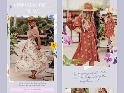 Women's Fashion Email Design – Spring email email design email designer email marketing email template newsletter newsletter design spring womens fashion