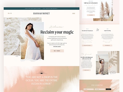 Homepage Design branding feminine homepage homepagedesign landing page landing page design watercolour website design website designer