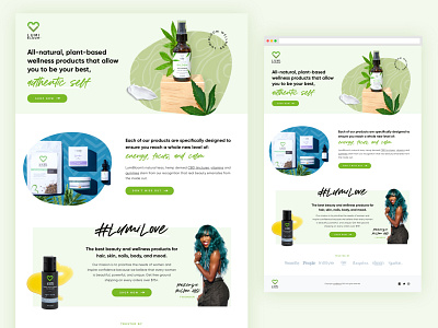 CBD Landing Page Design cbd design lander landing page lead generation shopify web web design website design weed