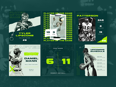 Vibrant Green Sports Instagram Pack