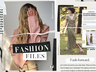 Newspaper Fashion Files Email Design email email campaign email design email designer email marketing email template fashion feminine freelance email designer mailchimp template newspaper paper texture