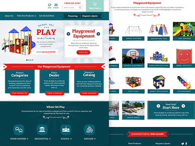 Playground Equipment Landing Page