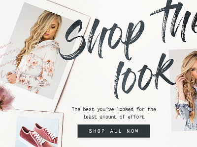 Women's Fashion Email Design eblast email email design feminine handwritten mailchimp newsletter newsletter design typography