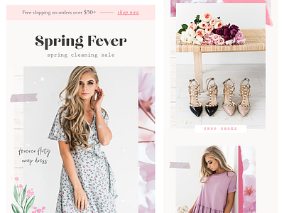 More Emails eblast ecommerce email email design emails feminine flowers mail newsletter pastel pretty spring