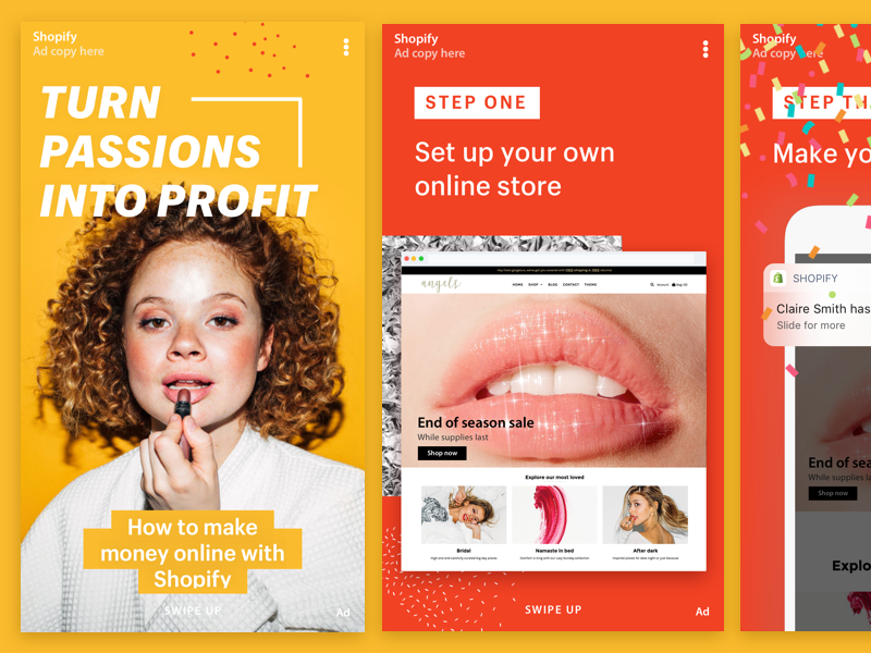 Snapchat Ads by Janna Hagan ⚡️ on Dribbble