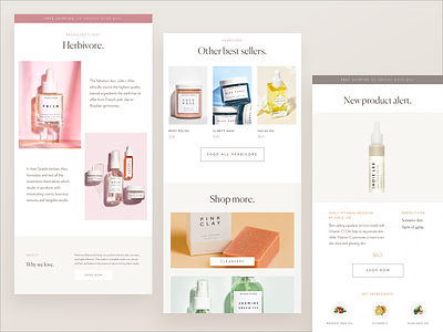 Email Templates eblast email email banner email campaign email newsletter email template minimal newsletter newsletter design skincare