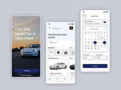 Car Rental app app app design design figma ui ux