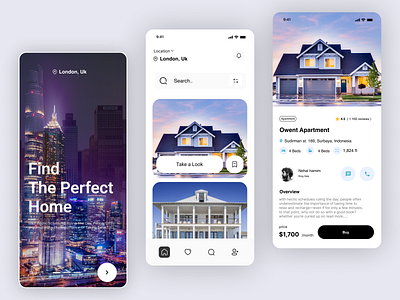 House Rent app app design branding design figma typography ui uiux ux