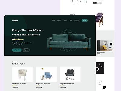 Furniture Landing Page branding figma furniture landing page landing landing page landingpage simple typography ui ui design ui ux uiux user experience user interface user interface design ux web website website design