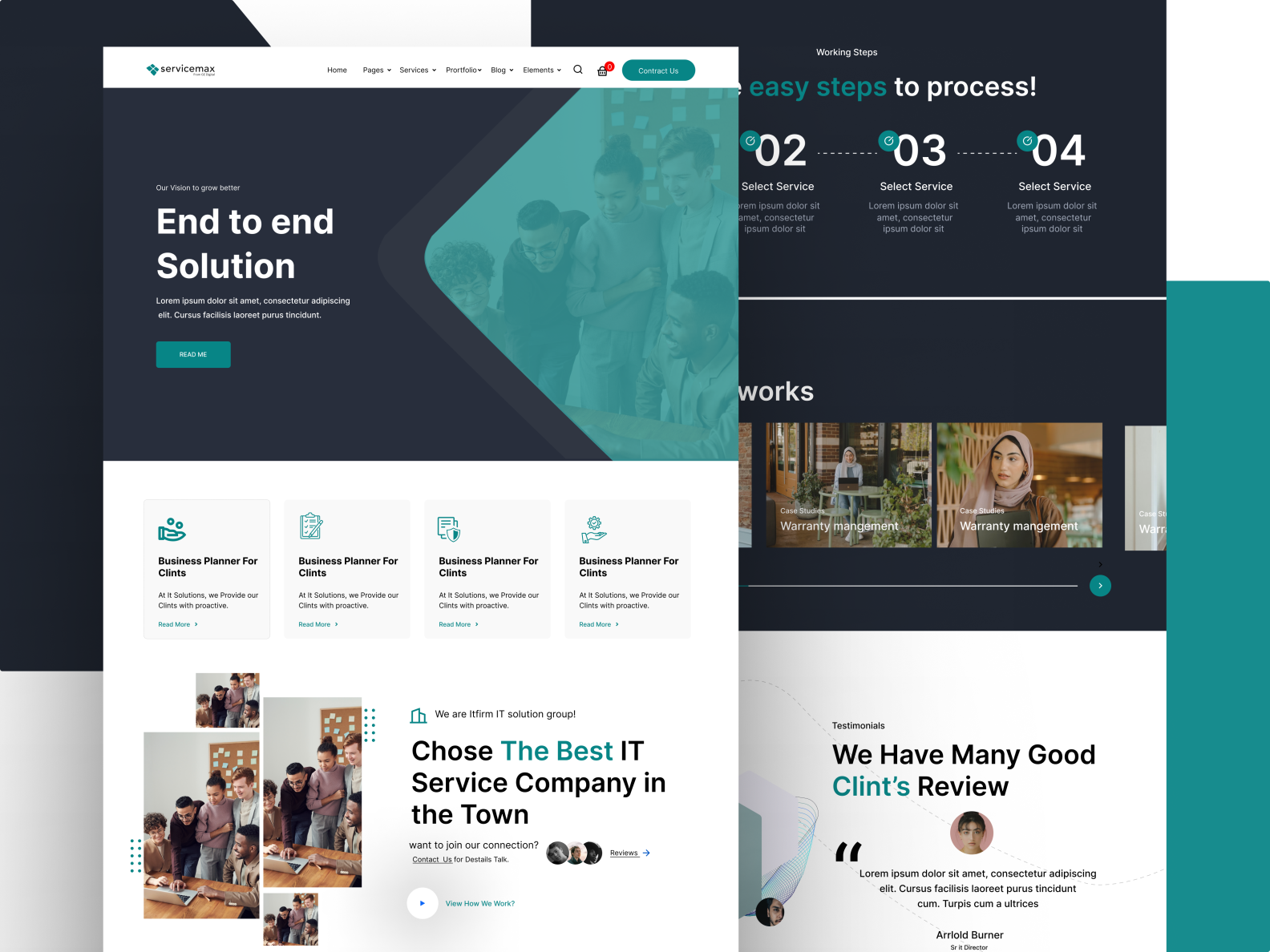 Agency Landing Page by Riaz Uddin on Dribbble