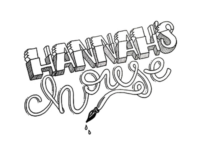 Lettering – Hannah's House design hand drawn hand lettering illustration lettering logo logo design