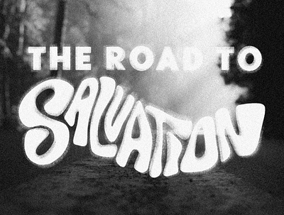 Lettering graphic hand lettering lettering retro salvation title title graphic type typography
