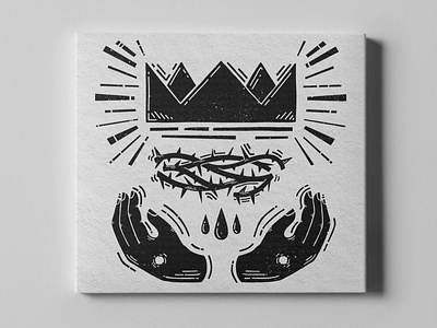 Album Art Design – 'We Need Your Kingdom' album album art album design branding crown design ep hands illustration jesus king throens worship worship album