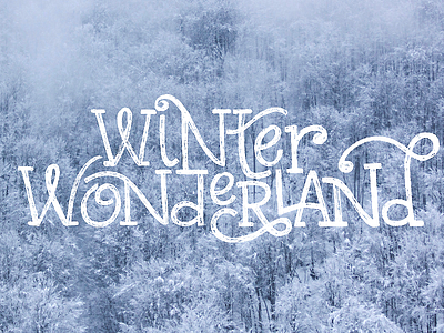 Winter Wonderland carol christmas hand lettering lettering letters lyric sketch snow song winter winter wonderland wonderland