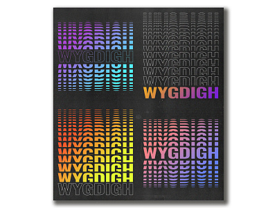 WYGDIGH abstract branding design illustration logo minimal poster typography