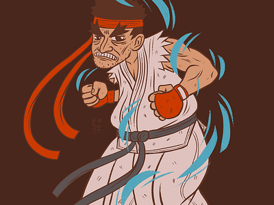 Ryu arcade art capcom illustration ryu street fighter video games