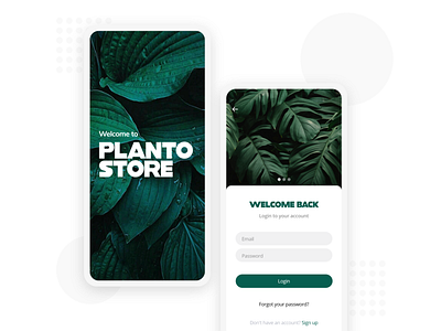 Plant Store App User Interface