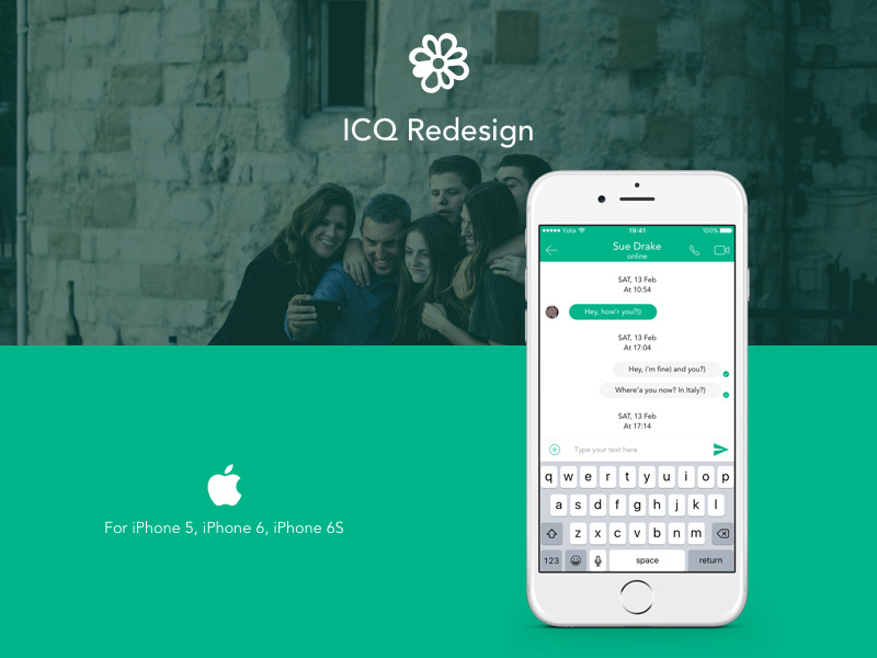 ICQ Dribbble Competition by Mail.ru by Vadim Zlygastev on Dribbble