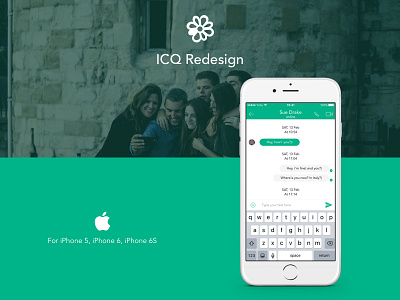 ICQ Dribbble Competition by Mail.ru concept dribbble icq ios mail.ru