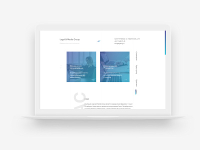 Legal & Media Group | Website Design clean flat minimalistic promo simple site style ui ux white