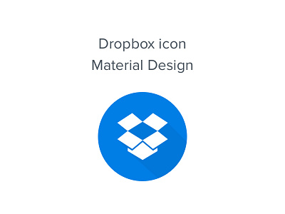 Daily UI-Day #005-App Icon 100daychallenge android app dailyui dropbox icon material shadow uidesign userinterface uxdesign webdesign