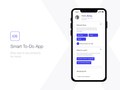 Smart To-Do App buy design flat ios iphone x mobile products simple store to do ui ux