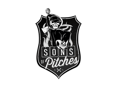 Sons Of Pitches Baseball Logo Design Sons Of Pitches Baseball Logo Design