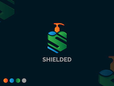 SHIELDED । Logo Design abstract branding design graphic design icon logo logo design logodesign